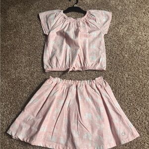 Calvin Klein  Light Pink Top and skirt set- size 6